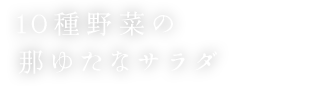 10種野菜の那ゆたなサラダ